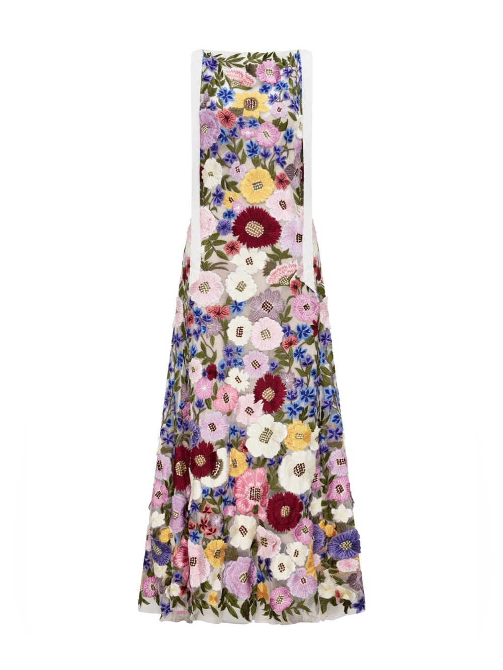 NWT Rachel Gilbert Nya Gown Hand Embroidered Dress Size US6 - Picture 7 of 17